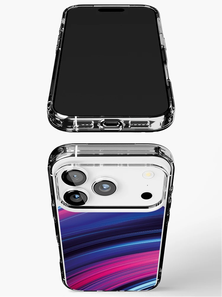 Thumbnail 3 of 5, iPhone Case, Dynamic Multi Colored Wave Pattern designed and sold by FutureVisuals.