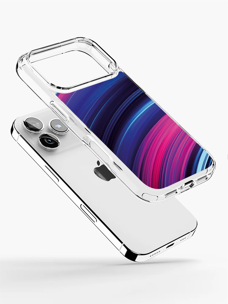 Thumbnail 2 of 5, iPhone Case, Dynamic Multi Colored Wave Pattern designed and sold by FutureVisuals.