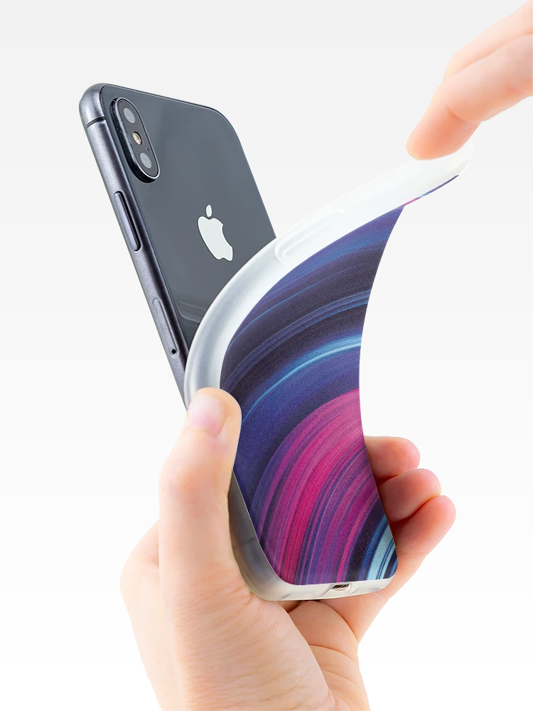 Thumbnail 4 of 5, iPhone Case, Dynamic Multi Colored Wave Pattern designed and sold by FutureVisuals.