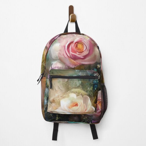 Item preview, Roses Vintage Soft White And Pink Painted In Watercolor Botanical Midnight Garden Flowers designed and sold by IZiets.