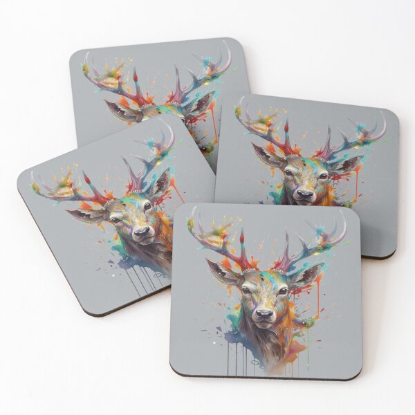 Item preview, Deer Splash Art: Enchanted Fantasy Depiction #1 designed and sold by AntielARt.