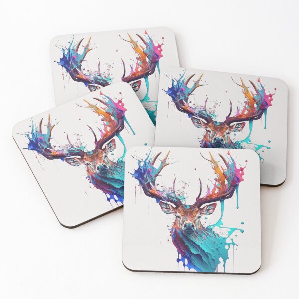 Item preview, Deer Splash Art: Enchanted Fantasy Depiction #2 designed and sold by AntielARt.