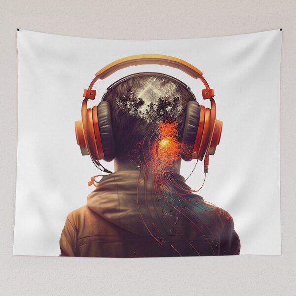 Item preview, music party design designed and sold by ARTY-creation.