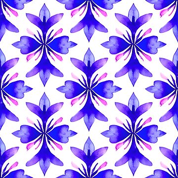 Artwork thumbnail, Watercolor Flower Patterns by patternsforp