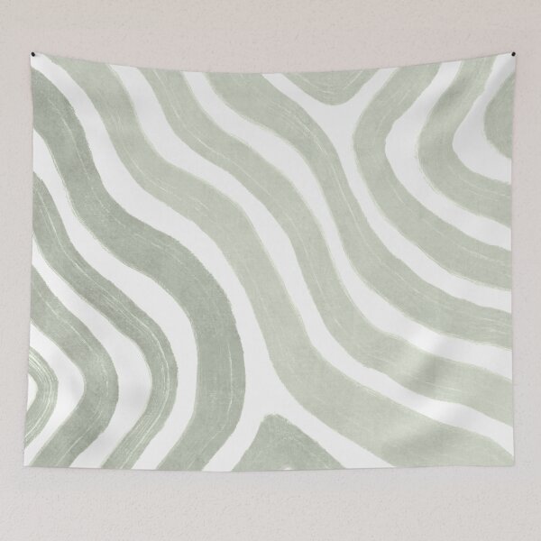 Item preview, Sage green flow lines designed and sold by Miss-Belle.