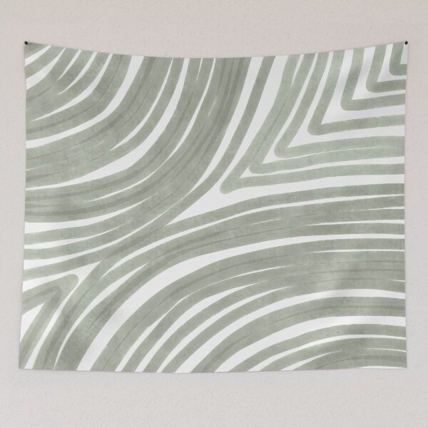 Item preview, Sage green geometric line art designed and sold by Miss-Belle.