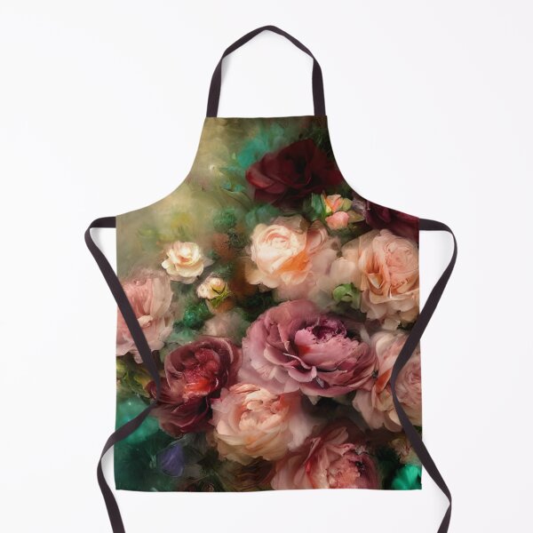 Item preview, Roses Vintage Soft Pink And Burgundy Painted In Watercolor Botanical Midnight Garden Flowers designed and sold by IZiets.