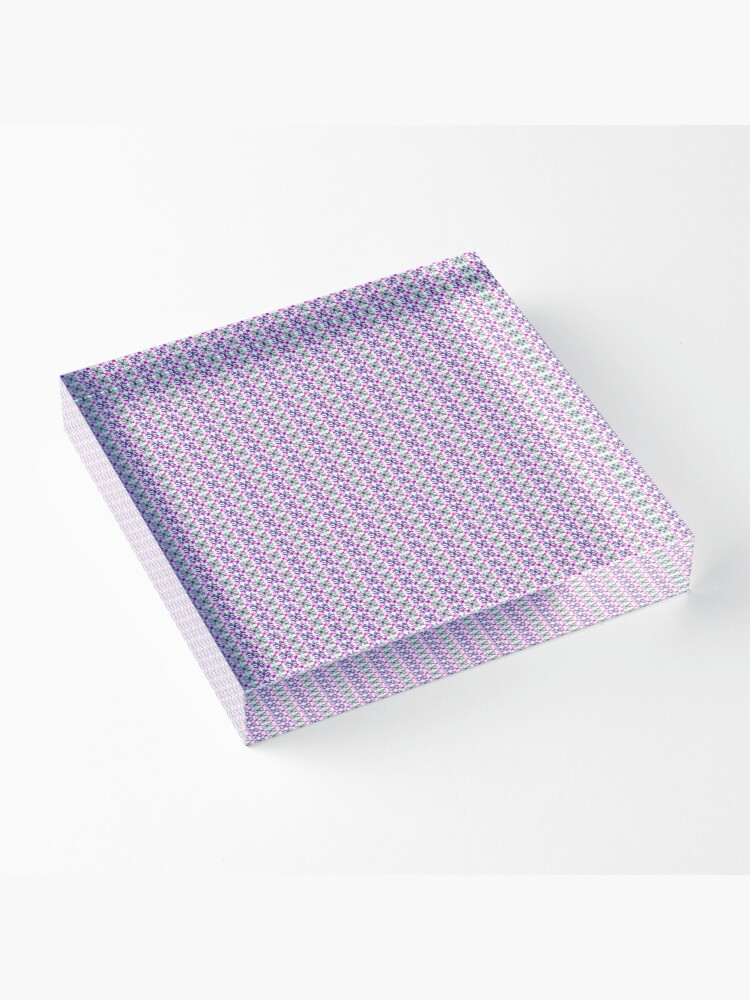 Thumbnail 3 of 5, Acrylic Block, Watercolor Flower pattern designed and sold by Patterns For Products.