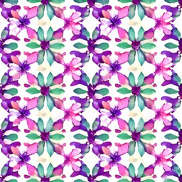 Artwork thumbnail, Watercolor Flower pattern by patternsforp