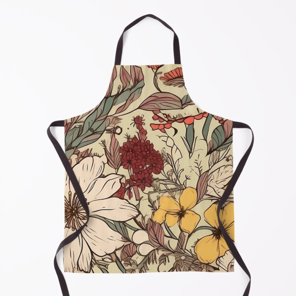 Item preview, Boho Sunshine Floral on Beige designed and sold by iPaint Airbrush Studio.