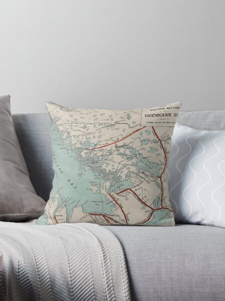 Artikel-Vorschau von Vintage Karte der Georgian Bay und der Muskoka Lakes, designt und verkauft von Gin  Neko.