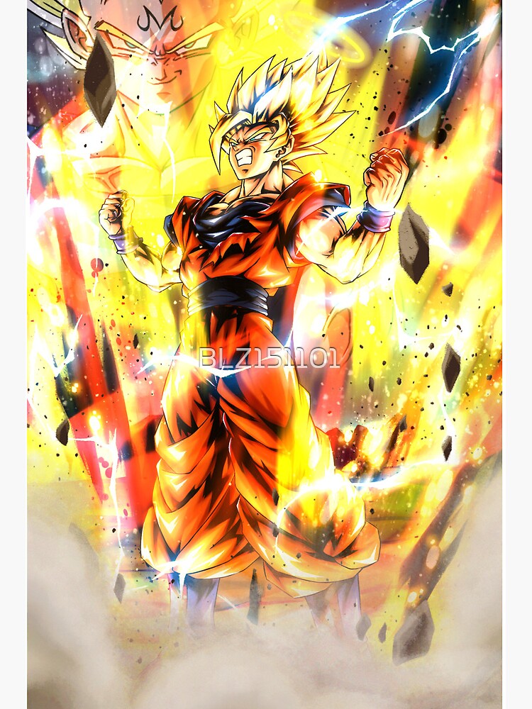 Fated Duel Super Saiyan 2 Goku Art Board Print