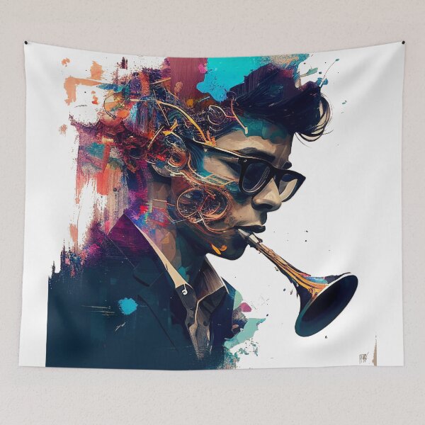 Item preview, music party design designed and sold by ARTY-creation.