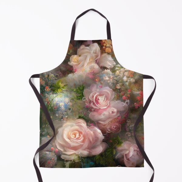 Item preview, Roses Vintage Soft Pink Painted In Watercolor Botanical Midnight Garden Flowers designed and sold by IZiets.