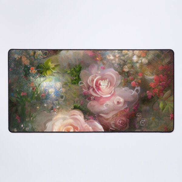 Item preview, Roses Vintage Soft Pink Painted In Watercolor Botanical Midnight Garden Flowers designed and sold by IZiets.