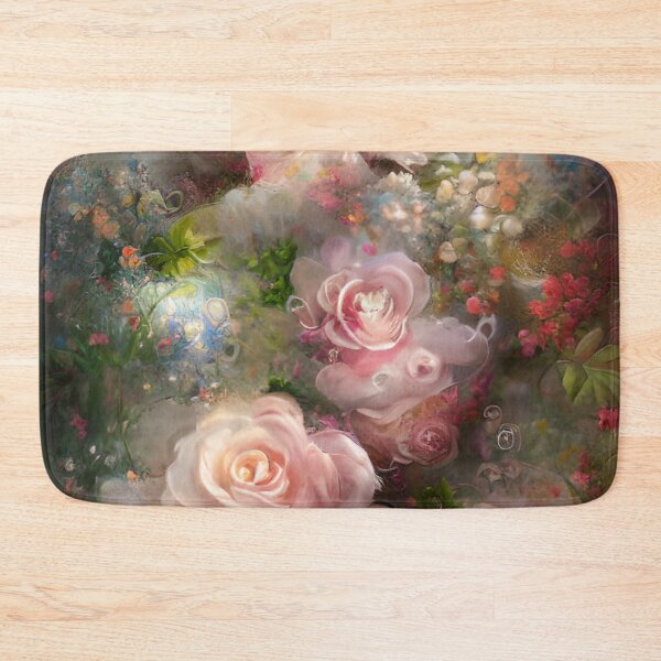 Item preview, Roses Vintage Soft Pink Painted In Watercolor Botanical Midnight Garden Flowers designed and sold by IZiets.