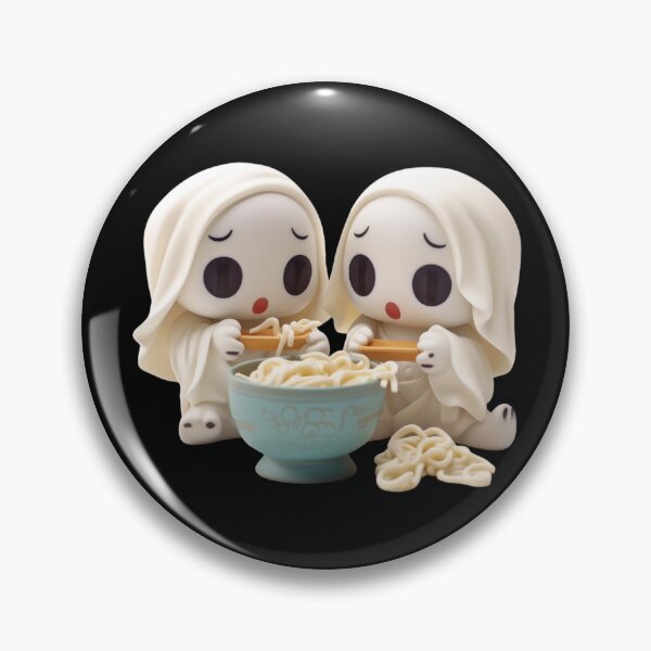 Item preview, Ghost Friends Enjoying Ramen Noodles designed and sold by TVBArchive.