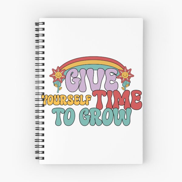Item preview, Copy of Give Yourself Time To Grow - Groovy Retro Flower Design  designed and sold by ElLocoMus.