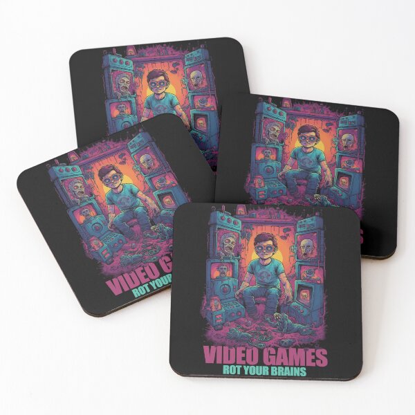 Item preview, Video Games Rot Your Brains designed and sold by CyrilsDesigns.