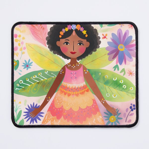 Item preview, Cartoon fairy in the flower garden designed and sold by Red Witch Art.