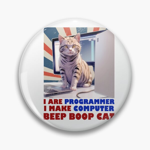 Item preview, Programmer Cat Beep Boop Coding designed and sold by Lychee Design.