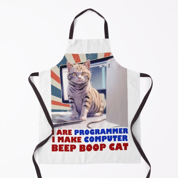 Item preview, Programmer Cat Beep Boop Coding designed and sold by Lychee Design.