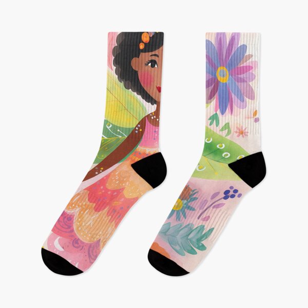 Item preview, Cartoon fairy in the flower garden designed and sold by Red Witch Art.