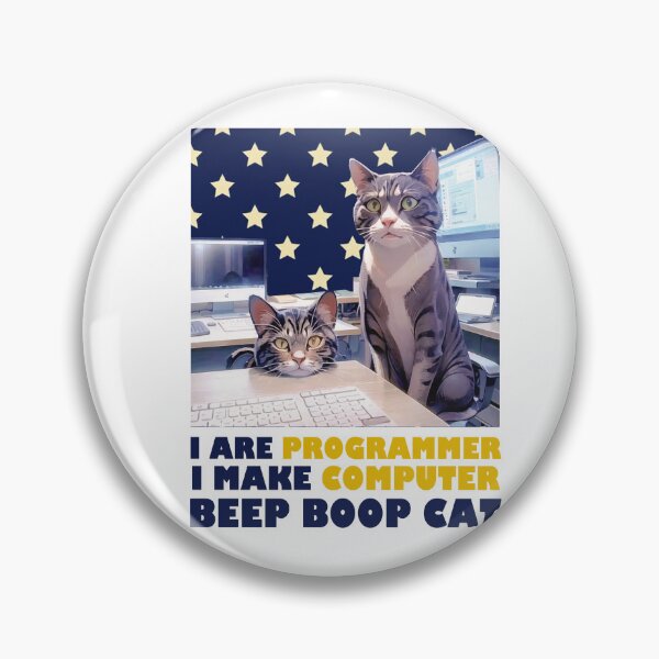 Item preview, Programmer Cat Beep Boop Coding designed and sold by Lychee Design.