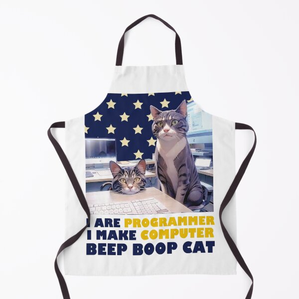Item preview, Programmer Cat Beep Boop Coding designed and sold by Lychee Design.