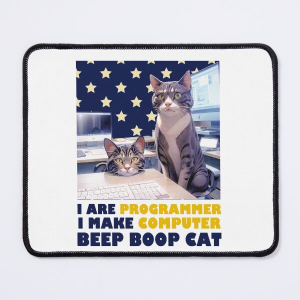 Item preview, Programmer Cat Beep Boop Coding designed and sold by Lychee Design.