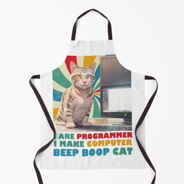Item preview, Programmer Cat Beep Boop Coding designed and sold by Lychee Design.