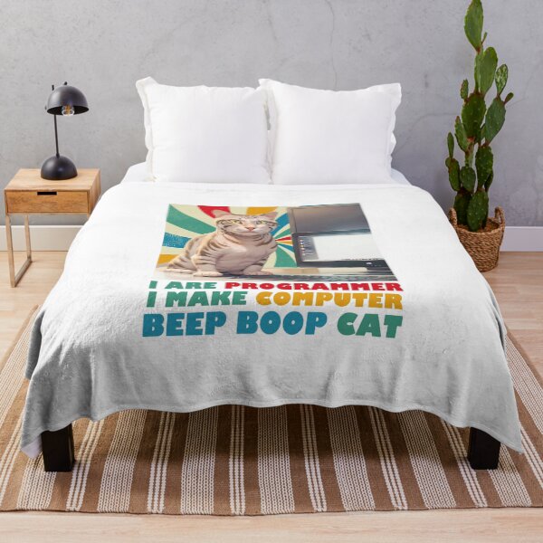 Item preview, Programmer Cat Beep Boop Coding designed and sold by Lychee Design.