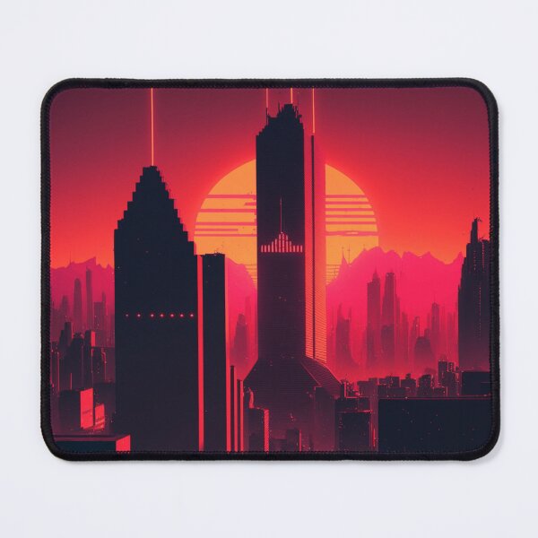 Item preview, Retrowave 80s Synthwave Sun City designed and sold by Nightarcade.