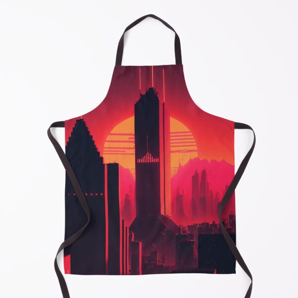 Item preview, Retrowave 80s Synthwave Sun City designed and sold by Nightarcade.