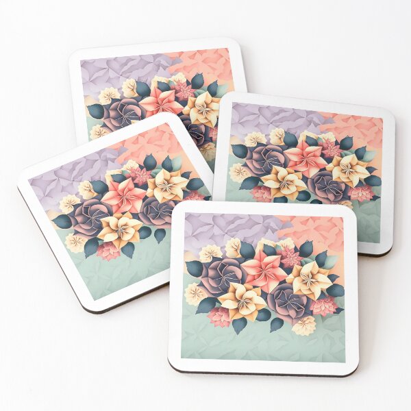 Item preview, Beautiful Colorful Geometric Flowers Design designed and sold by AdiRemba.