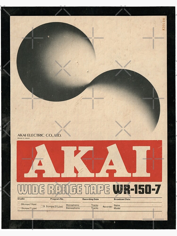 Akai 80s Vintage Music Record Tape