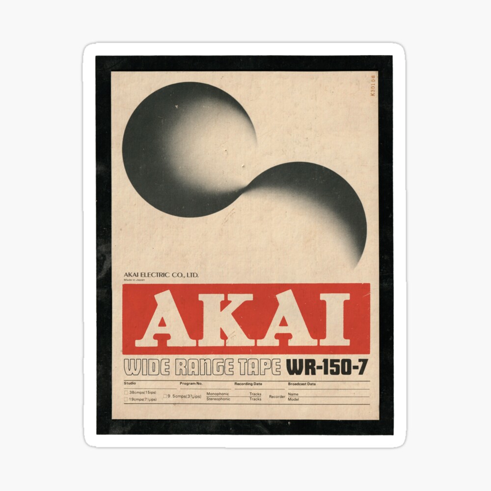 AKAI Die Cut Logo Metal Take Up 7 inches Reel to Reel Photo