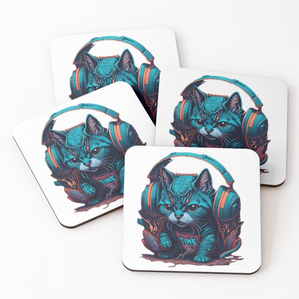 Item preview, Kitty listens to music designed and sold by NewCoolWest.
