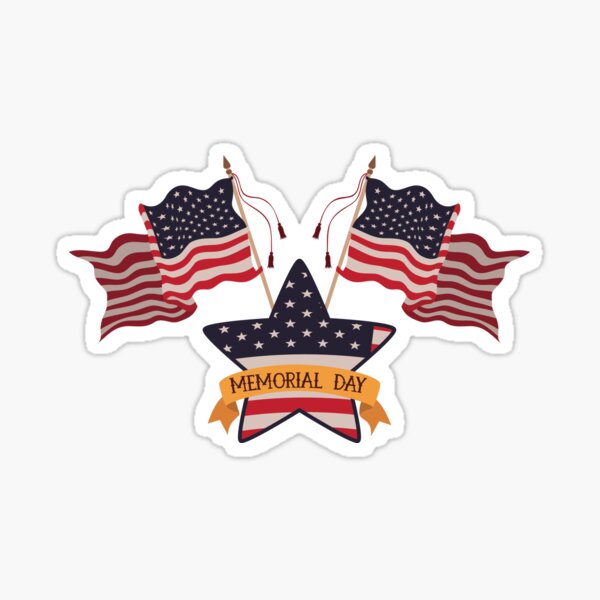 Memorial sale day stickers