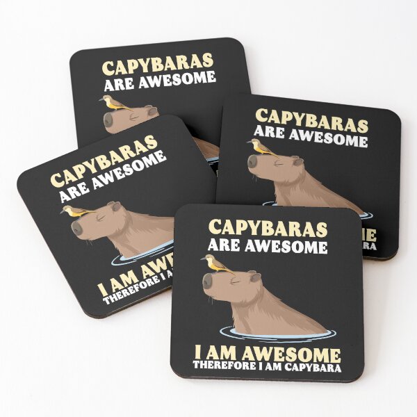 Item preview, Capybaras Are Awesome I Am Awesome Therefore I Am Capybara Gift designed and sold by TMelonShop.