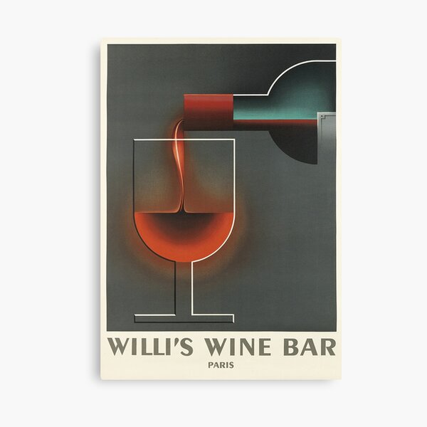 Artikel-Vorschau von Willi Weinbar Vintage Getränke Poster, designt und verkauft von vintagevivian.