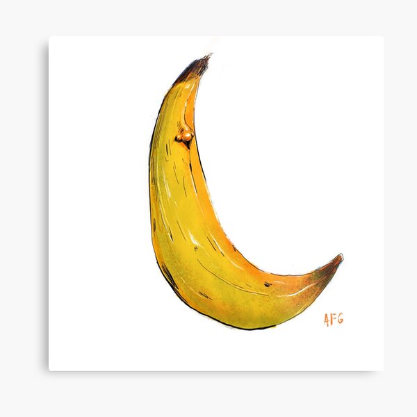 Banana Nose Metal Print