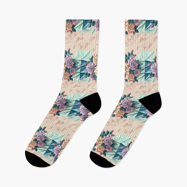 Item preview, Pastel Colored Geometric Flowers Design designed and sold by AdiRemba.