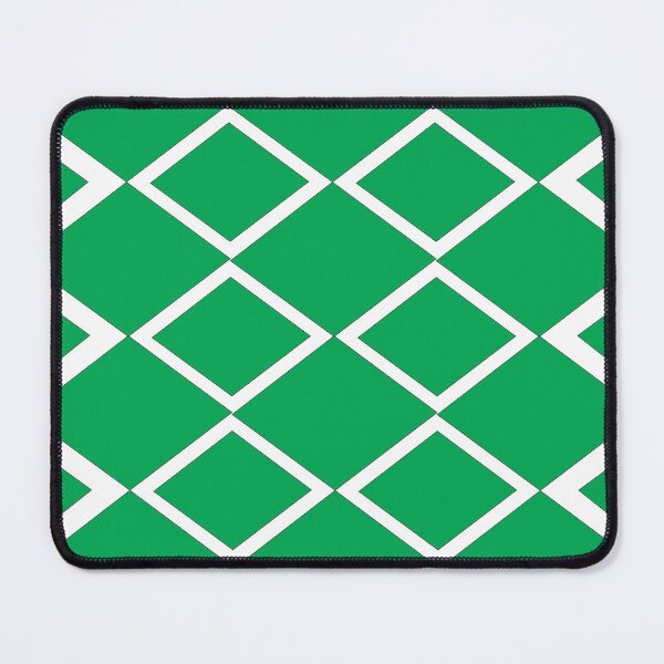 Item preview, Green White Diamond Geometric Pattern designed and sold by Nisha Prabhu.