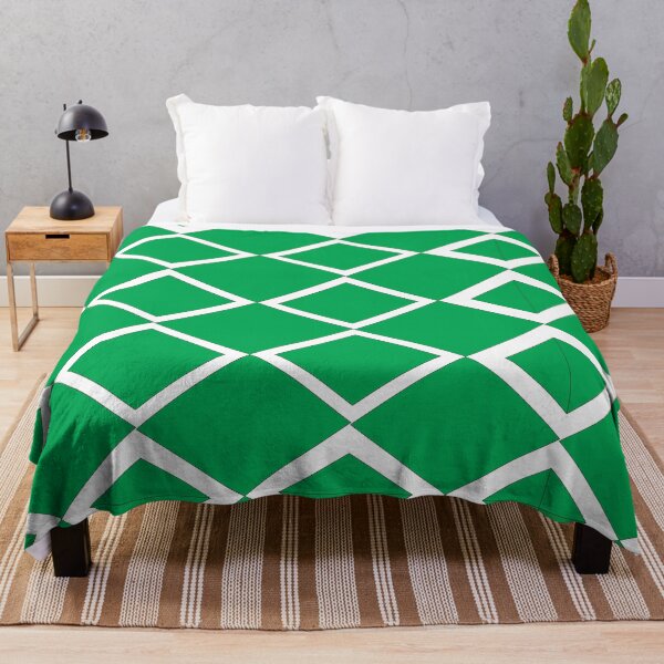 Item preview, Green White Diamond Geometric Pattern designed and sold by Nisha Prabhu.