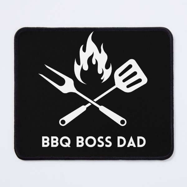Item preview, BBQ Boss Dad - white text designed and sold by aliveinmiddle.