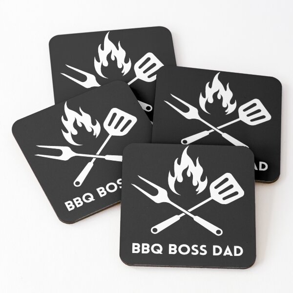 Item preview, BBQ Boss Dad - white text designed and sold by aliveinmiddle.