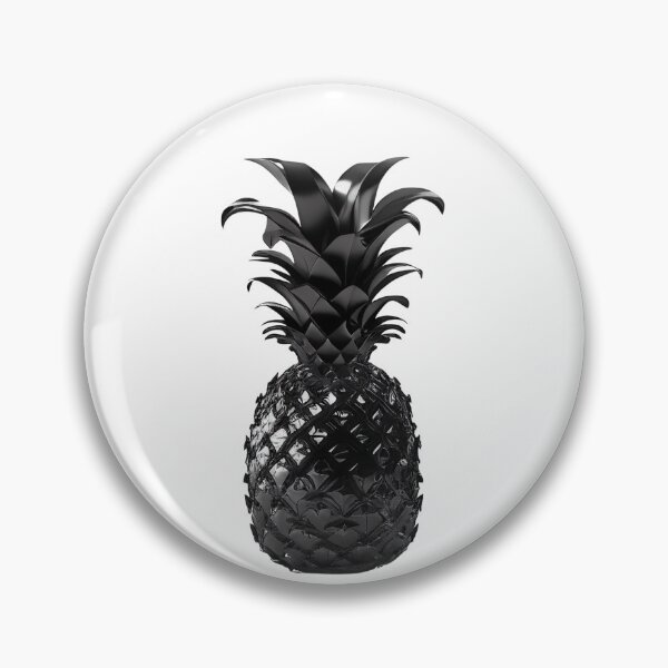 Artikelvorschau, Black Metallic Pineapple Art entworfen und verkauft von CarrotStick.