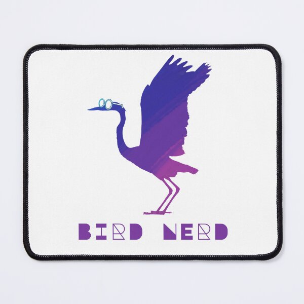 Item preview, Bird Nerd Funny Heron with Glasses Colorful Silhouette  designed and sold by rosaliemillen.