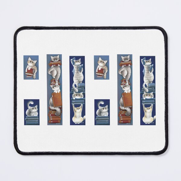 Item preview, Book-Loving Cats: eight perfect Bookplates Stickers for cat lovers designed and sold by gatteria.